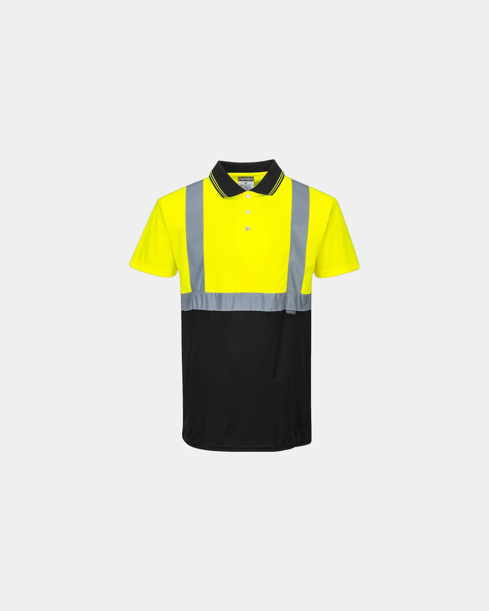Polo robocze HiVis dwukolorowe z nadrukiem - Żółto-czarny